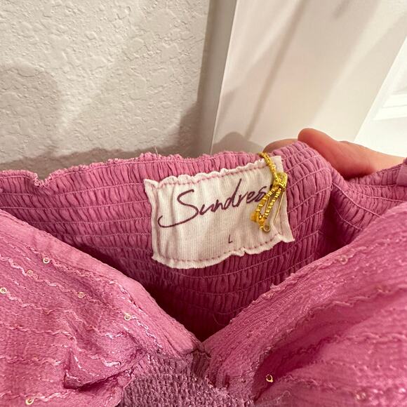 NWT Sundress Elise Long Dress in Cassis Lilas Size Large‎ - Picture 7 of 8